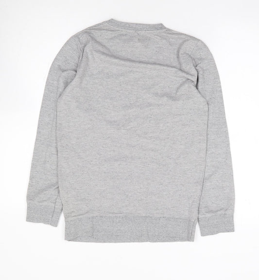 Mens UK Size S Preworn Grey Pullover Sweatshirt