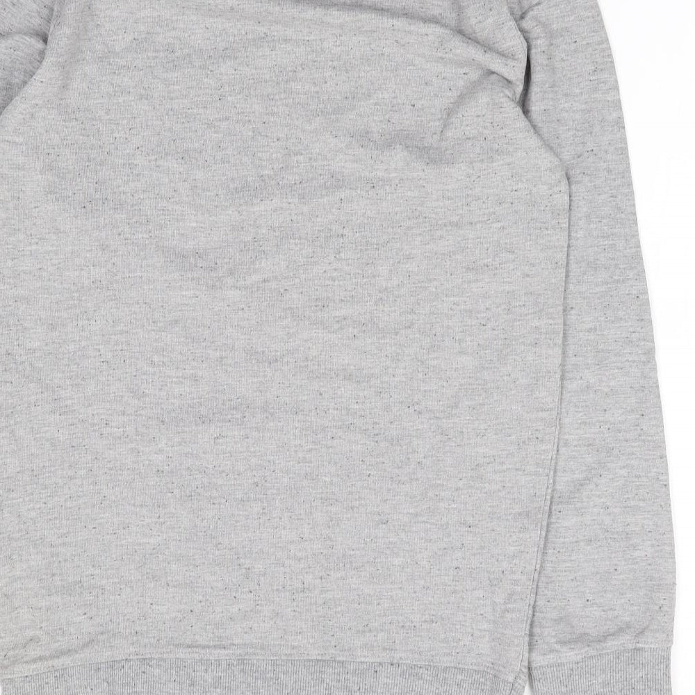 Mens UK Size S Preworn Grey Pullover Sweatshirt