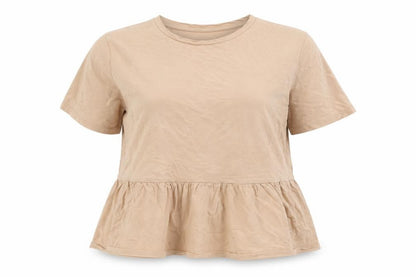 Womens UK Size 16 Pep & Co Beige Jersey T-Shirt