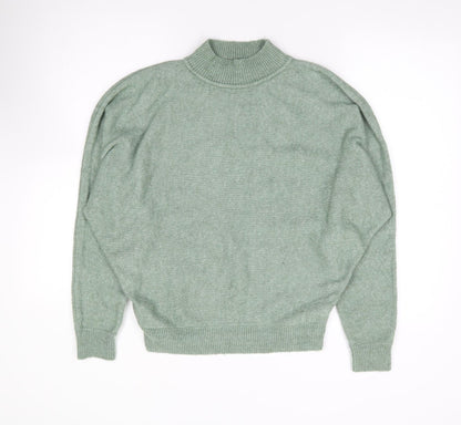 Primark Womens Green High Neck Acrylic Pullover Jumper Size S