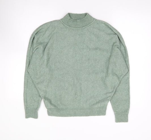 Primark Womens Green High Neck Acrylic Pullover Jumper Size S