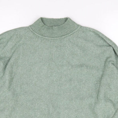 Primark Womens Green High Neck Acrylic Pullover Jumper Size S
