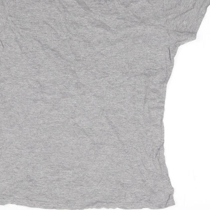 Womens UK Size L Chemistry Grey Jersey T-Shirt