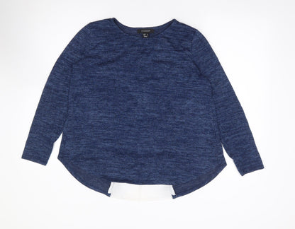 Primark Womens Blue Round Neck Polyester Pullover Jumper Size 12