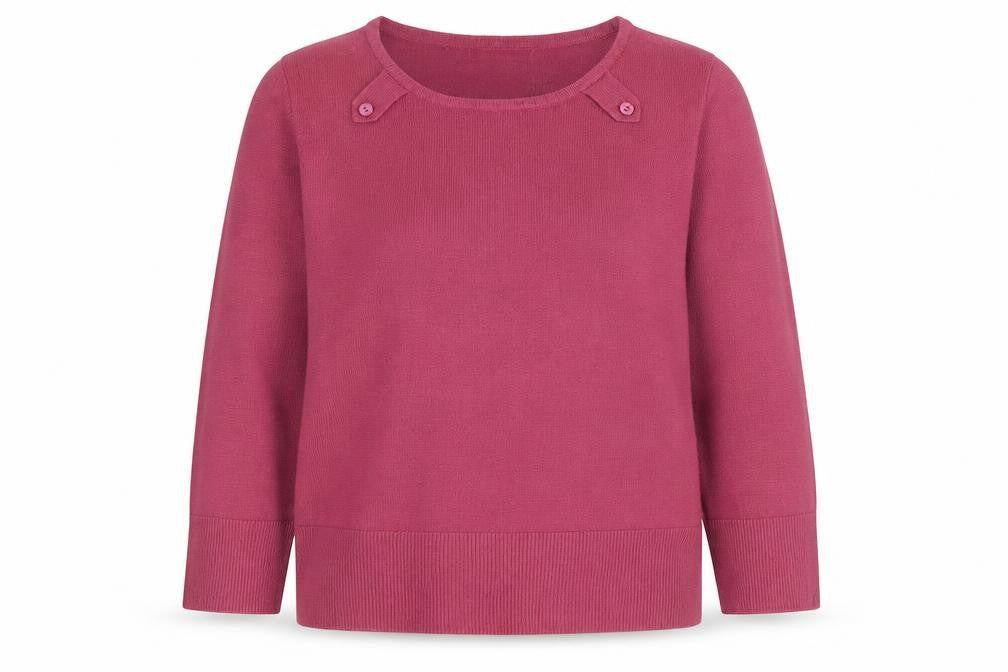 Womens UK Size L Preworn Pink Pullover Jumper