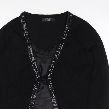 George Womens Black Round Neck Viscose Pullover Jumper Size 10