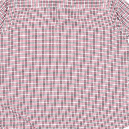 Mens UK Size L Premier Man Pink  Button-Up Short Sleeve Casual Shirt