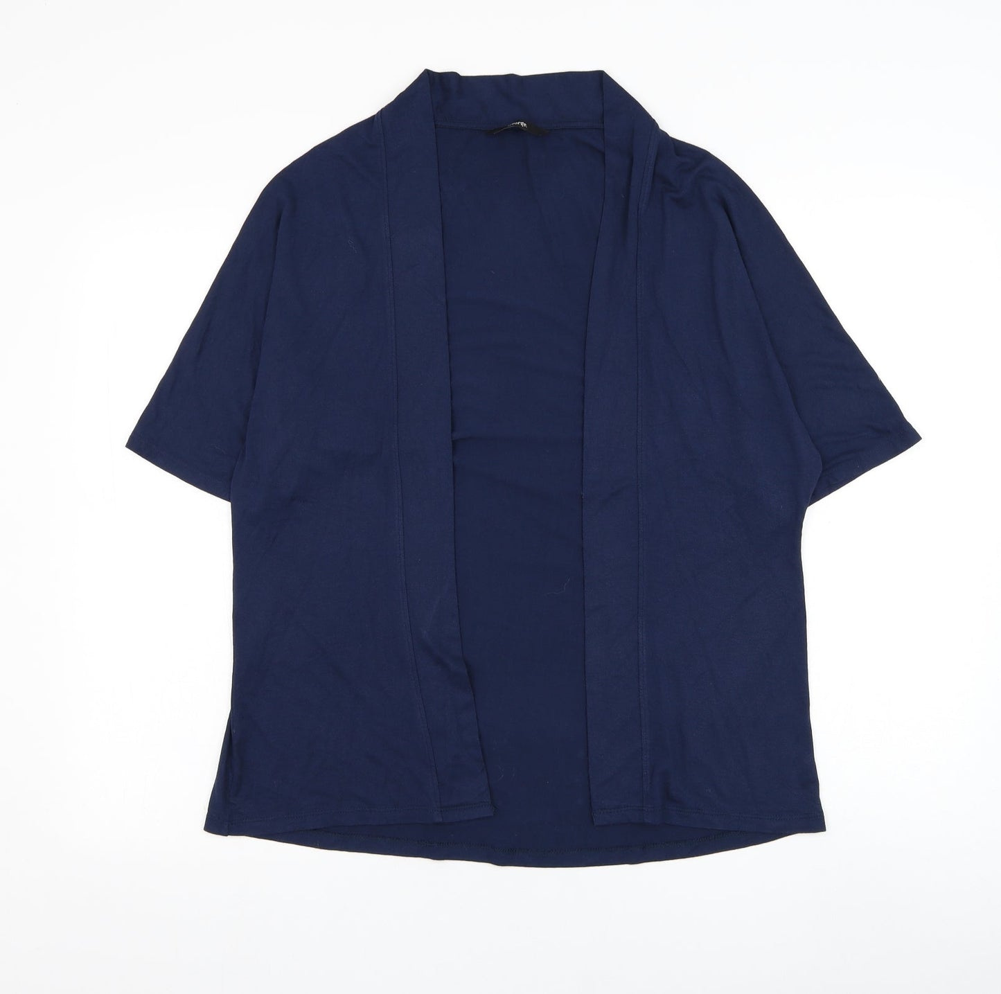 George Womens Blue Square Neck Viscose Cardigan Jumper Size M