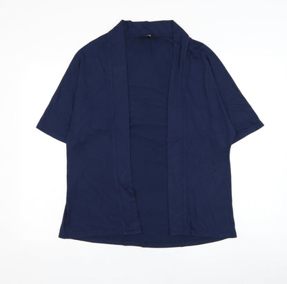 George Womens Blue Square Neck Viscose Cardigan Jumper Size M