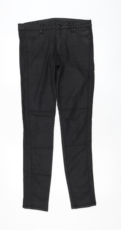 Womens UK Size 32 in Preworn Regular Fit  Black Trousers