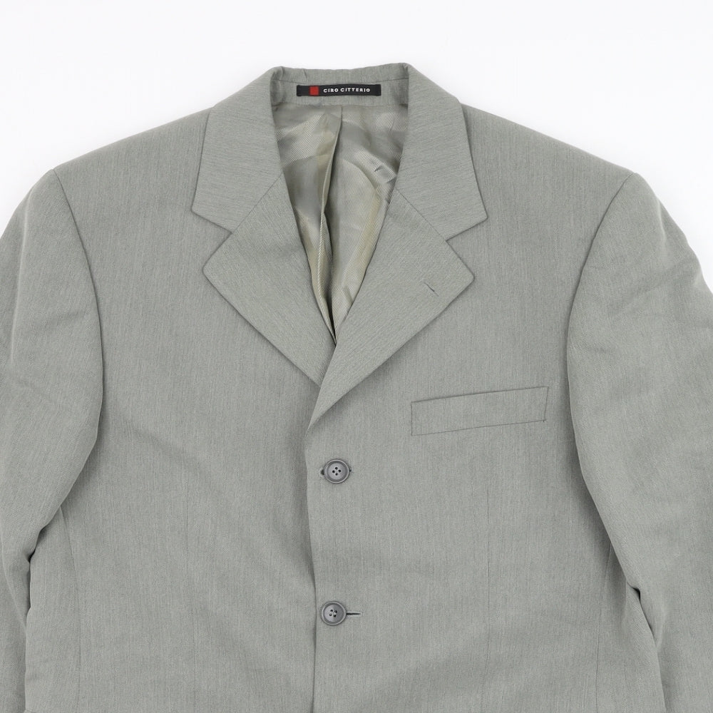 Mens UK Size 36 Ciro Citterio Regular Grey Suit Jacket