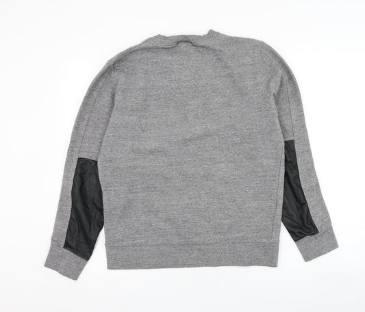 H&M Womens Grey Cotton Pullover Sweatshirt Size S Pullover