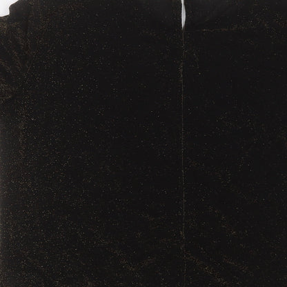 Womens UK Size 12 Berkertex Black Basic T-Shirt