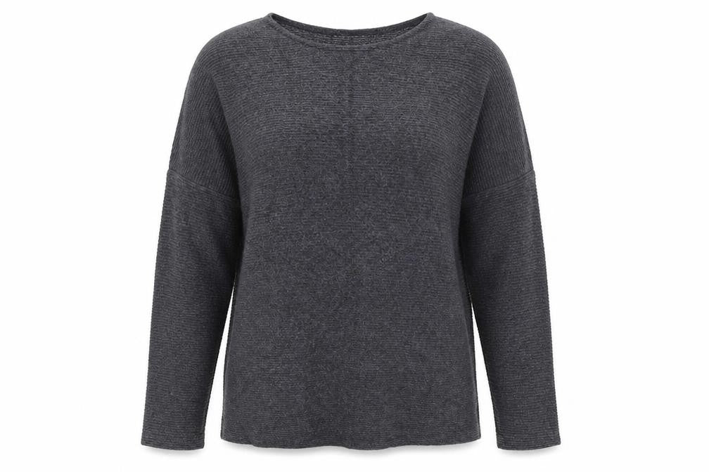 George Womens Grey Round Neck Viscose Pullover Jumper Size M