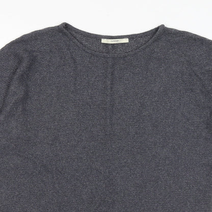 George Womens Grey Round Neck Viscose Pullover Jumper Size M