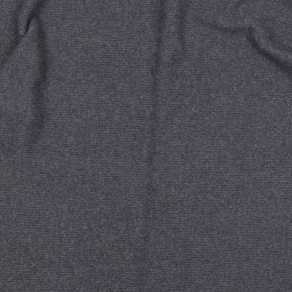 George Womens Grey Round Neck Viscose Pullover Jumper Size M