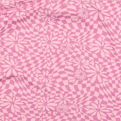 Primark Womens Pink Round Neck Geometric Polyester Pullover Jumper Size 12