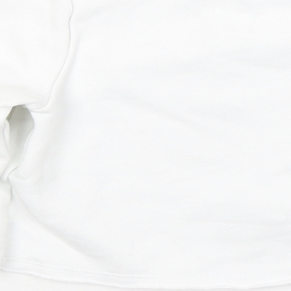 F&F Girls White Cotton Pullover Sweatshirt Size 4-5 Years - 12