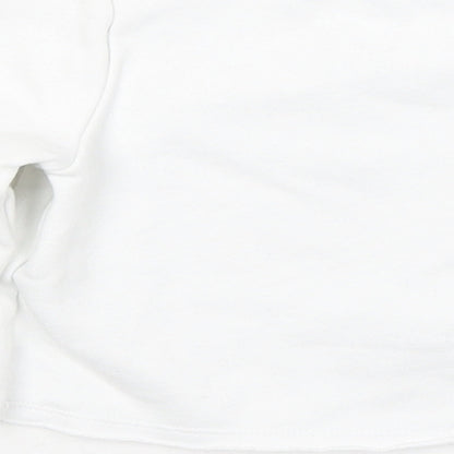 F&F Girls White Cotton Pullover Sweatshirt Size 4-5 Years - 12