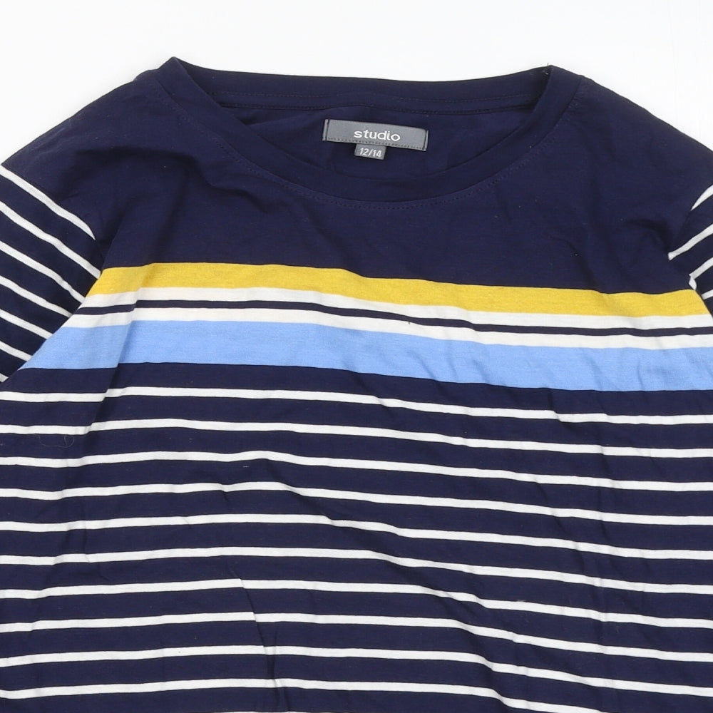 Womens UK Size 12 Studio Blue Pullover Jumper