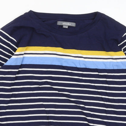 Womens UK Size 12 Studio Blue Pullover Jumper
