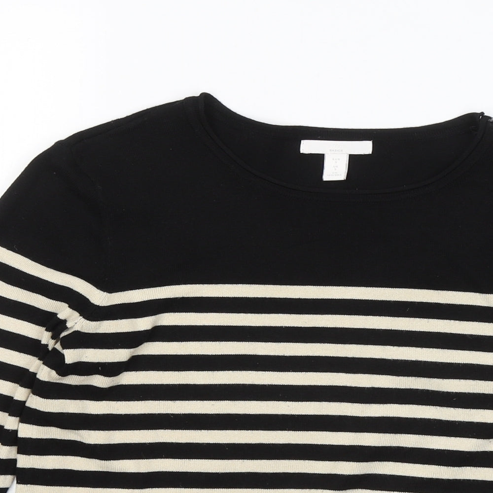Womens UK Size S H&M Black Pullover Jumper
