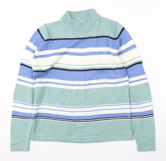 Womens UK Size 10 EWM Green Pullover Jumper