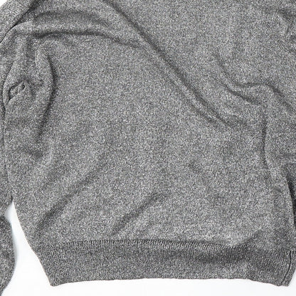 Womens UK Size S MNG Silver Cardigan Jumper