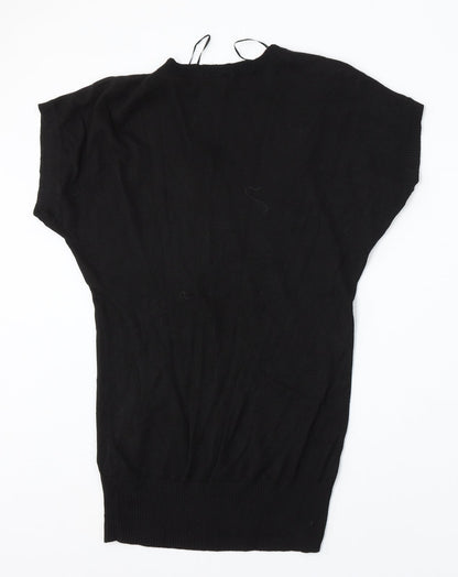 Womens UK Size S Mia Moda Black Pullover Jumper