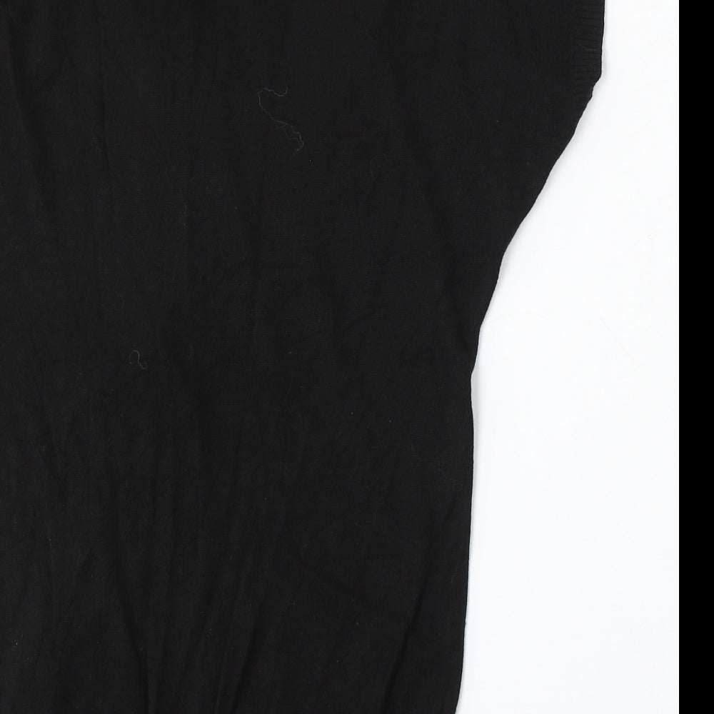 Womens UK Size S Mia Moda Black Pullover Jumper