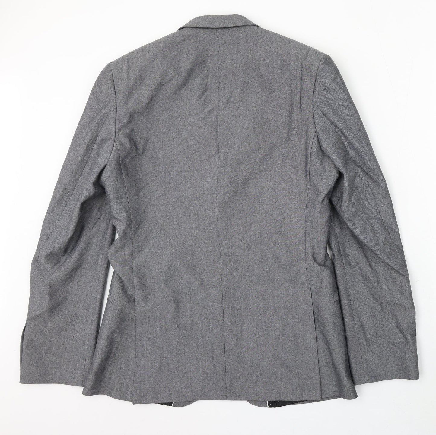 Mens UK Size 38 limehaus Regular Grey Suit Jacket