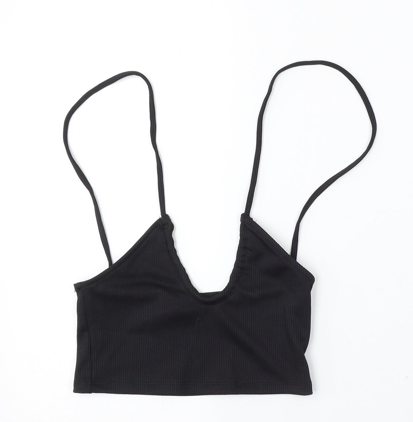 Womens UK Size S H&M Black Basic Tank