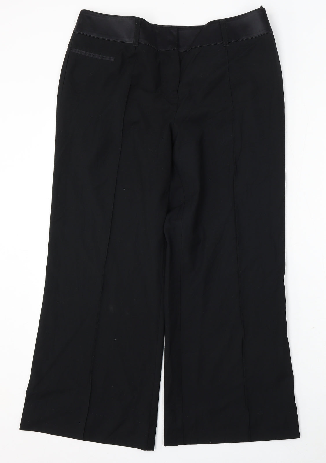 Womens UK Size 16 Marks and Spencer Regular Fit  Black Trousers