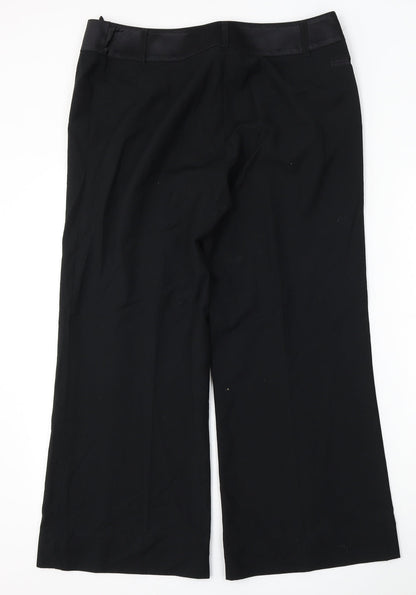 Womens UK Size 16 Marks and Spencer Regular Fit  Black Trousers