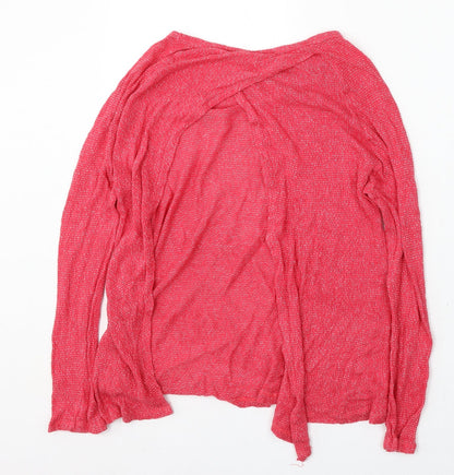 Shana Womens Red Round Neck Viscose Pullover Jumper Size L