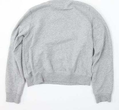 Accessorize Womens Grey Polyester Pullover Sweatshirt Size XS