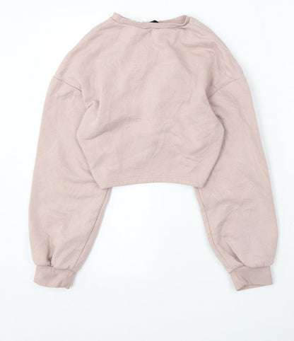 Womens UK Size XS H&M Pink Pullover Jumper