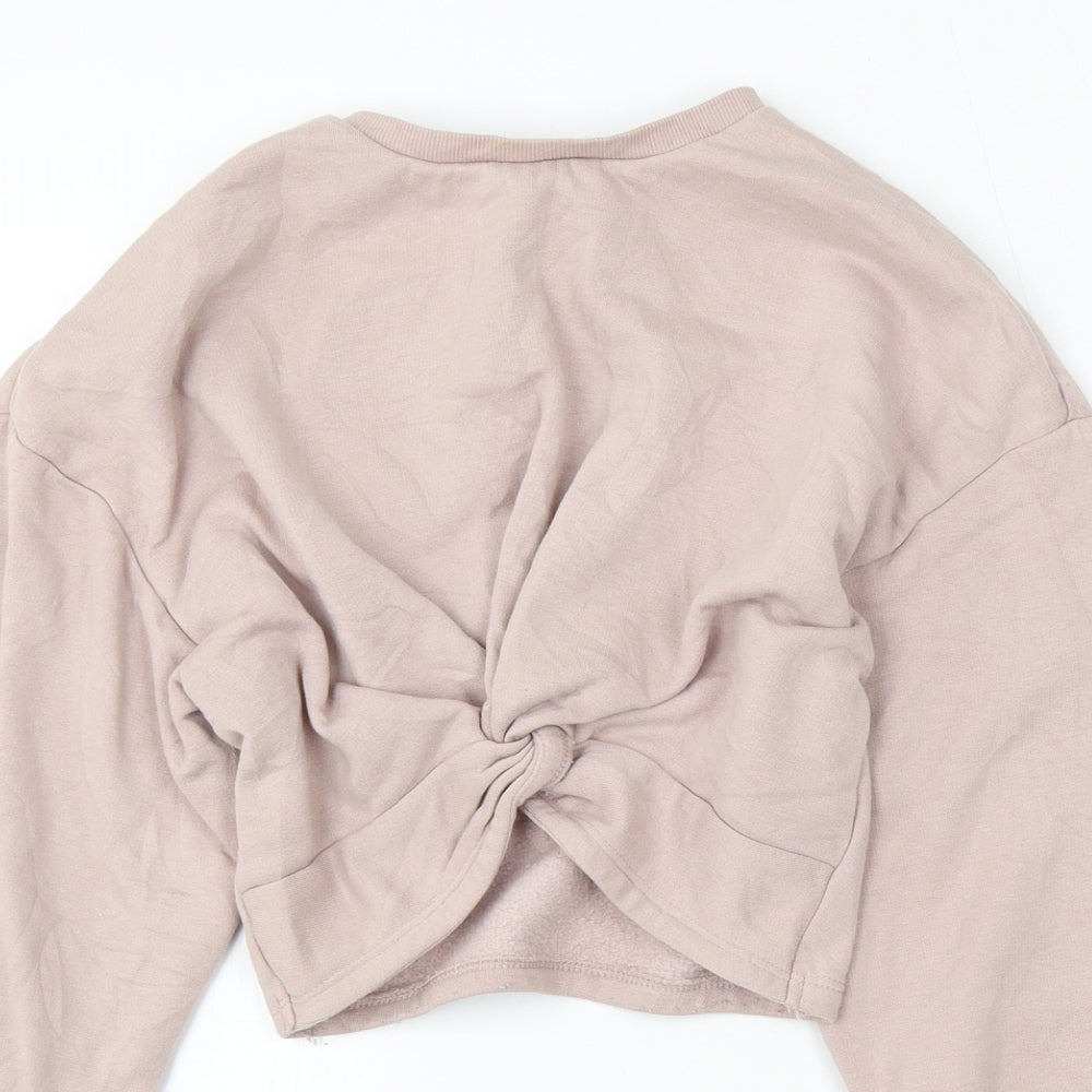 Womens UK Size XS H&M Pink Pullover Jumper