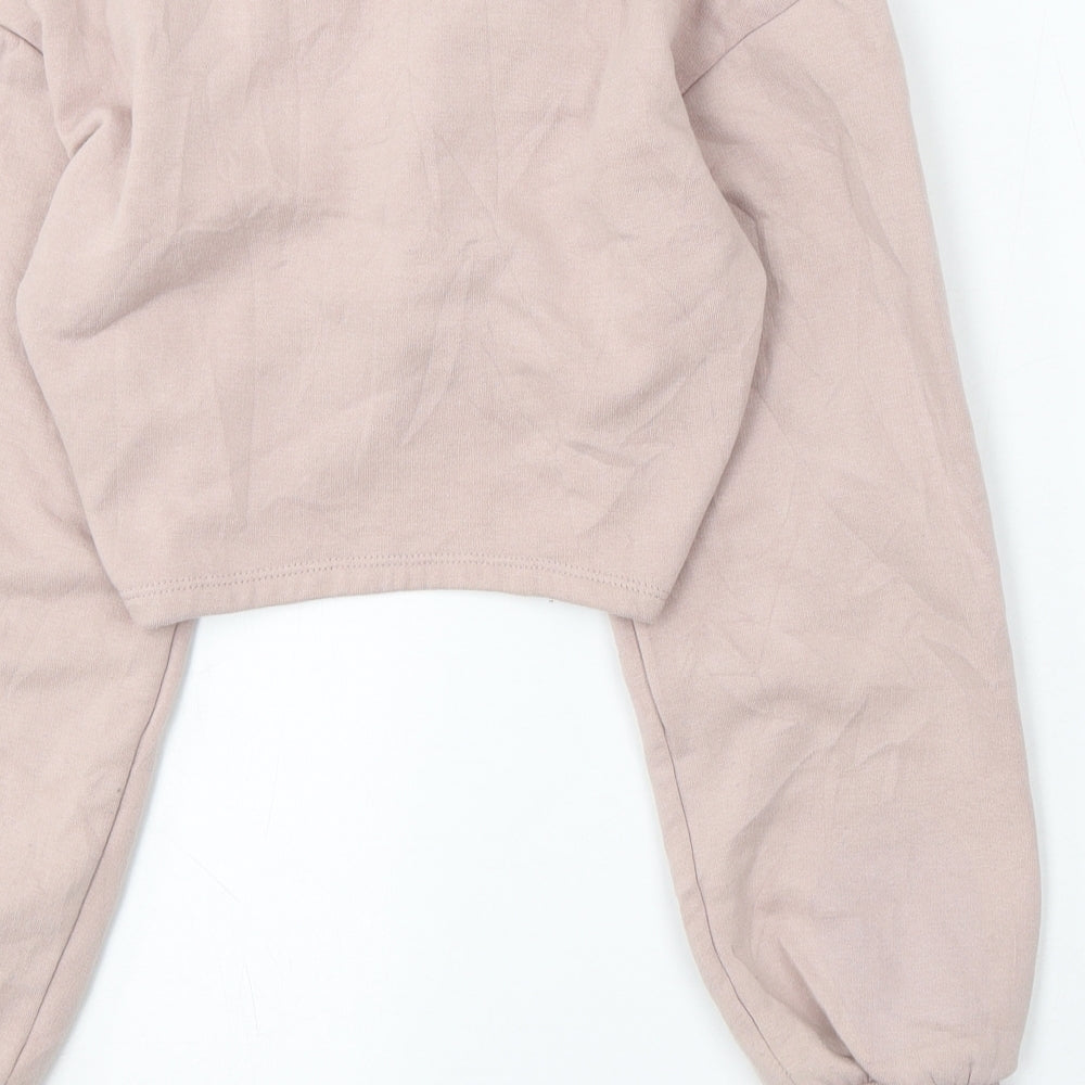 Womens UK Size XS H&M Pink Pullover Jumper