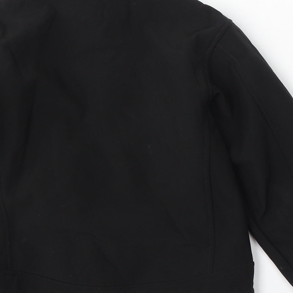Crane Boys Black Jacket Size 5-6 Years Zip