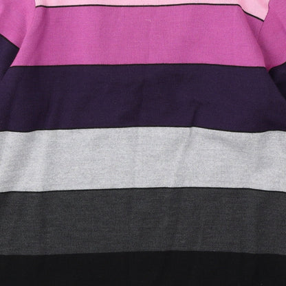 Siegel Womens Multicoloured Round Neck Striped Wool Pullover Jumper Size L