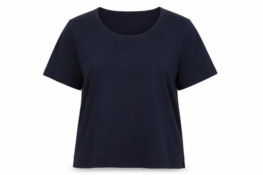 Womens UK Size XL CC Blue Basic T-Shirt