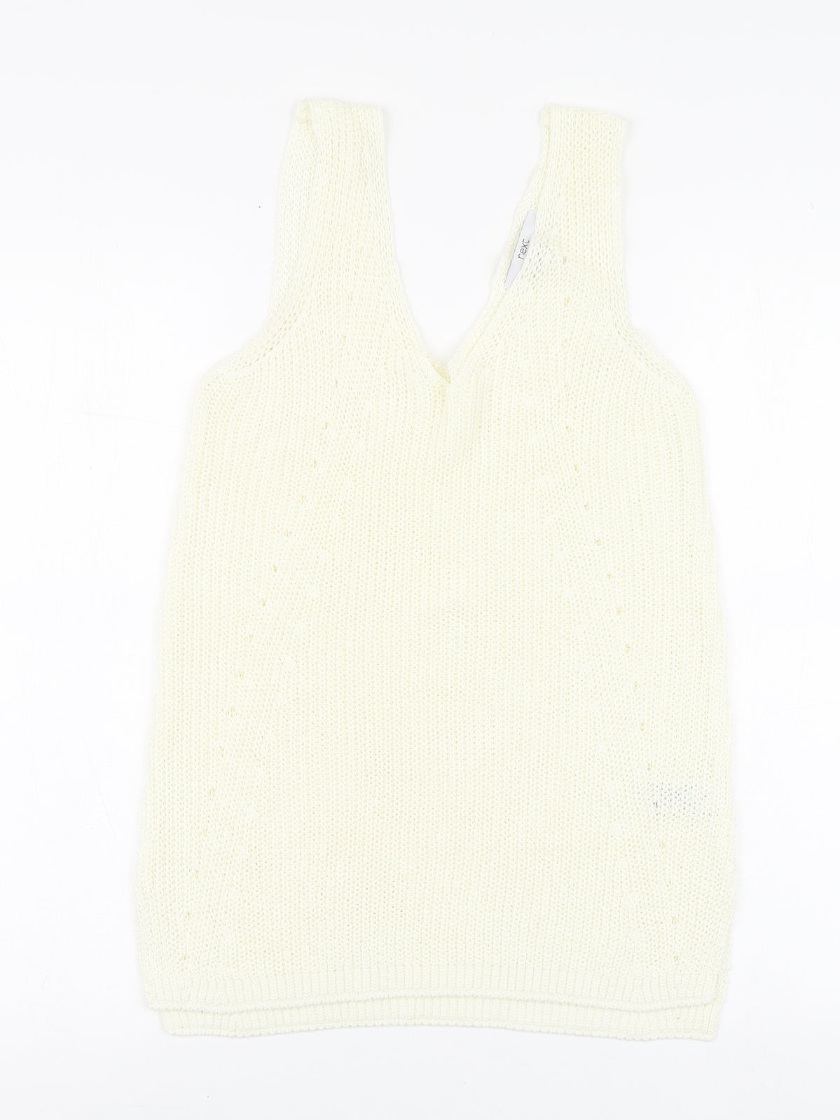 Womens UK Size 10 NEXT Ivory Basic T-Shirt