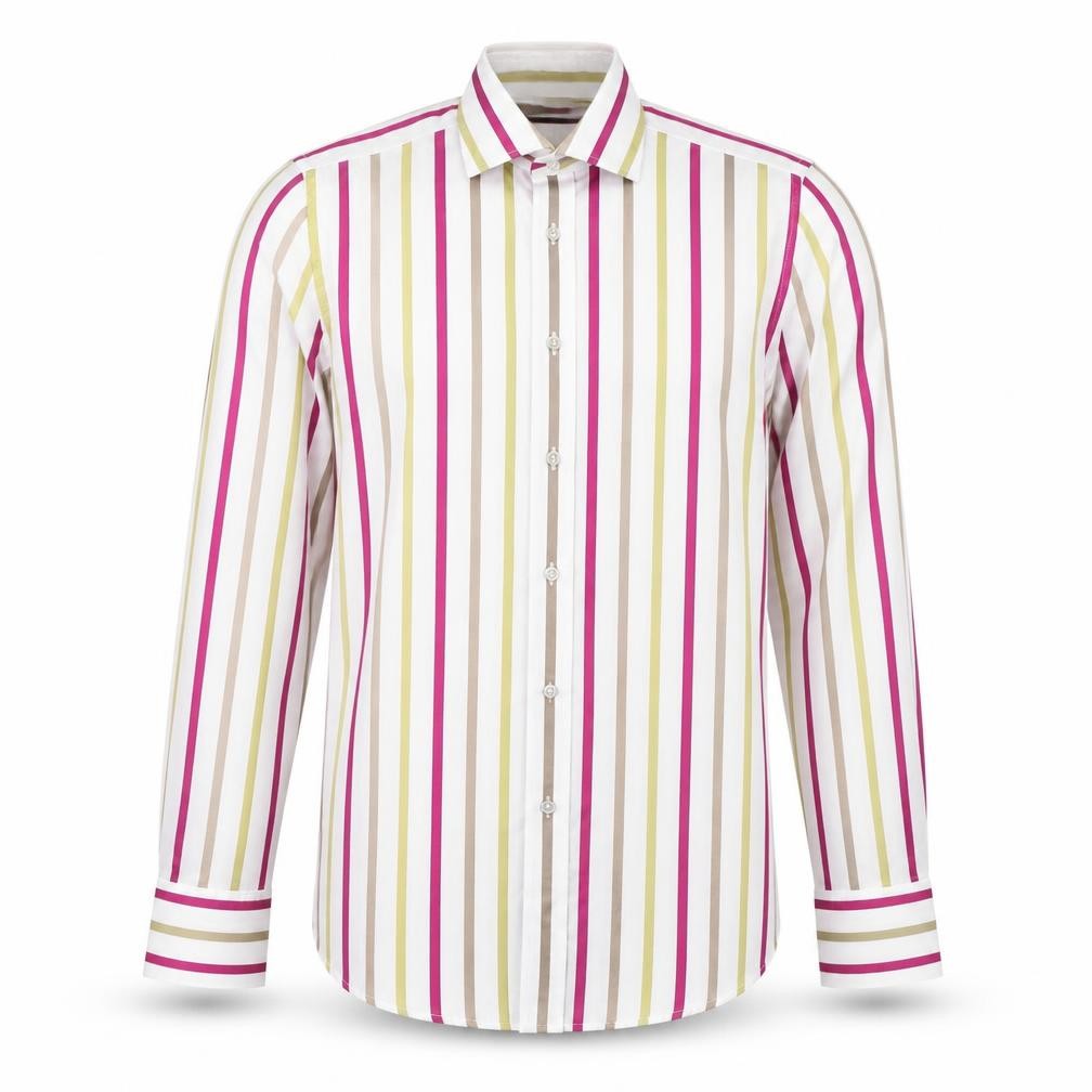 Mens UK Size 15 Duchamp Multicoloured  Button-Up Long Sleeve Casual Shirt