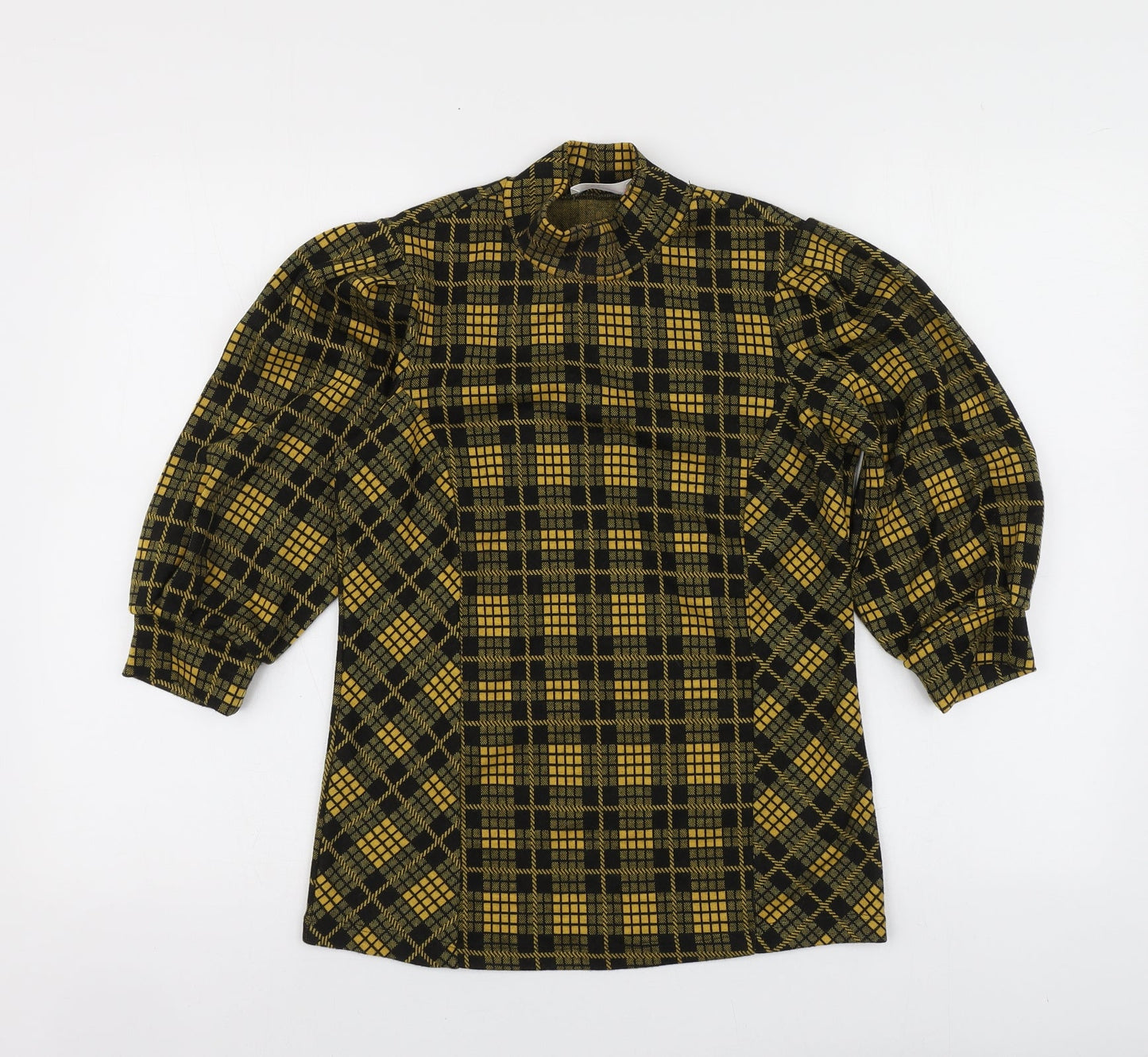 Womens UK Size XS Savida Yellow Basic Blouse
