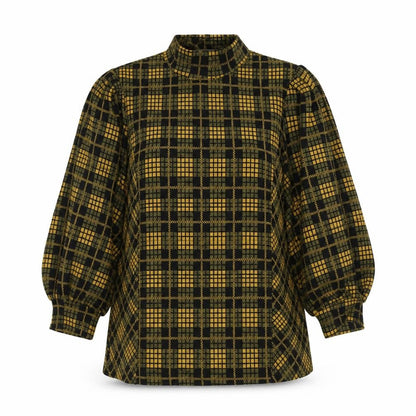 Womens UK Size XS Savida Yellow Basic Blouse