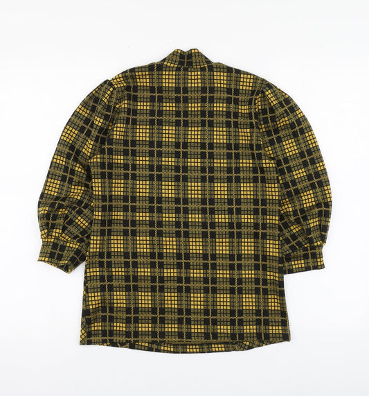 Womens UK Size XS Savida Yellow Basic Blouse