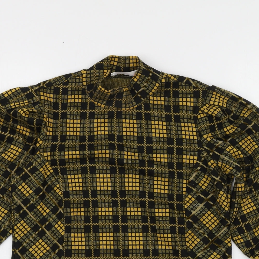 Womens UK Size XS Savida Yellow Basic Blouse