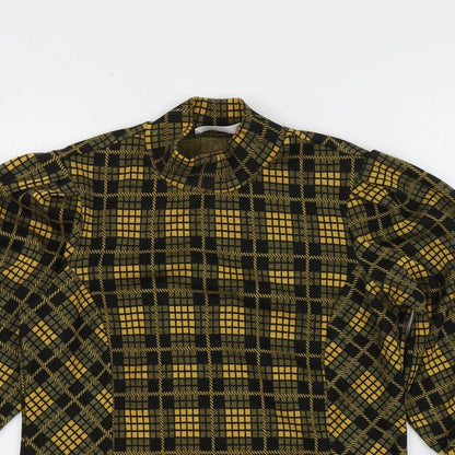 Womens UK Size XS Savida Yellow Basic Blouse