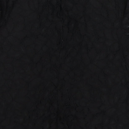 Womens UK Size M H&M Black Basic Blouse